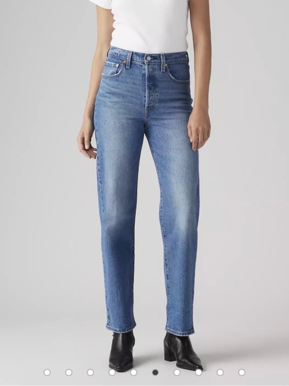 Levis Ribcage ankle straight jeans